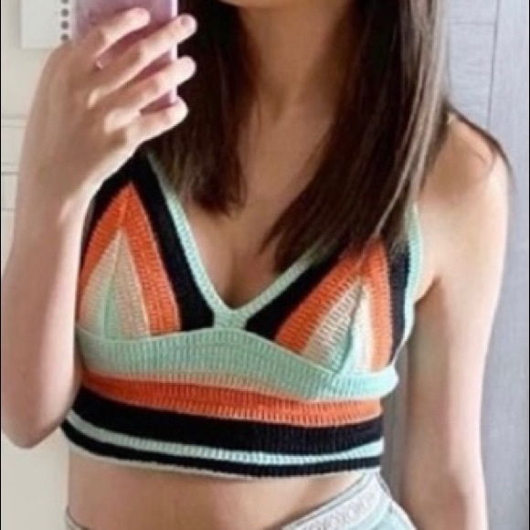 Zara Multicolored Knit top - Picture 4 of 10